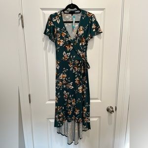Fortune + Ivy Irene Faux Wrap Dress